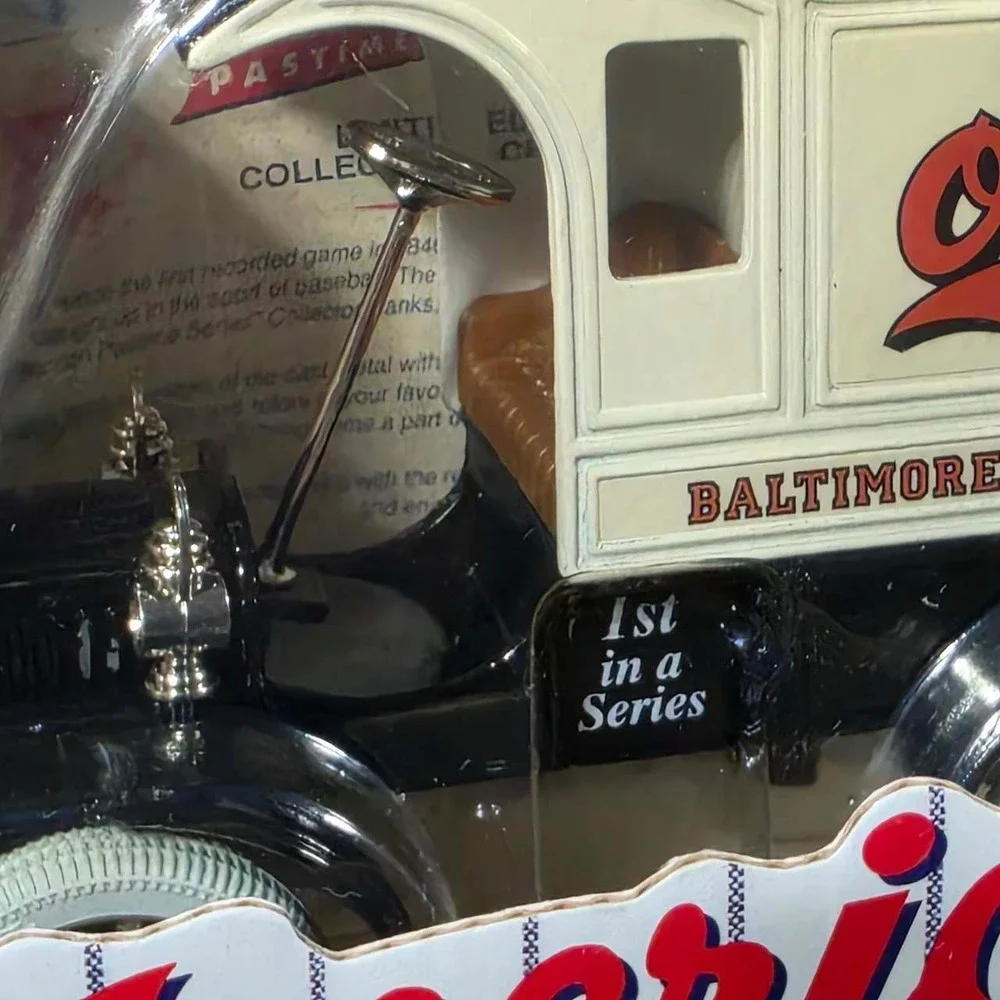 Ertl Baltimore Orioles Die Cast Metal Bank Cream New American Pastime